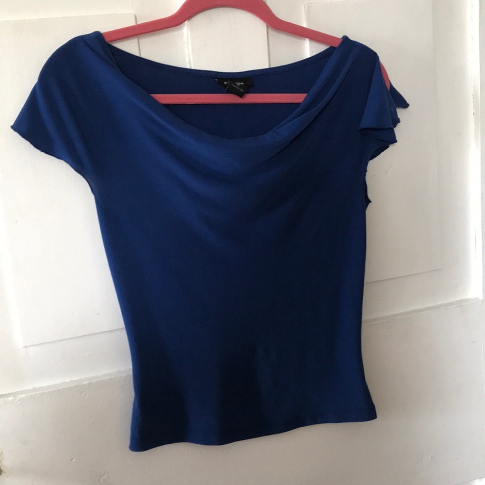 blue work professional office express shirt